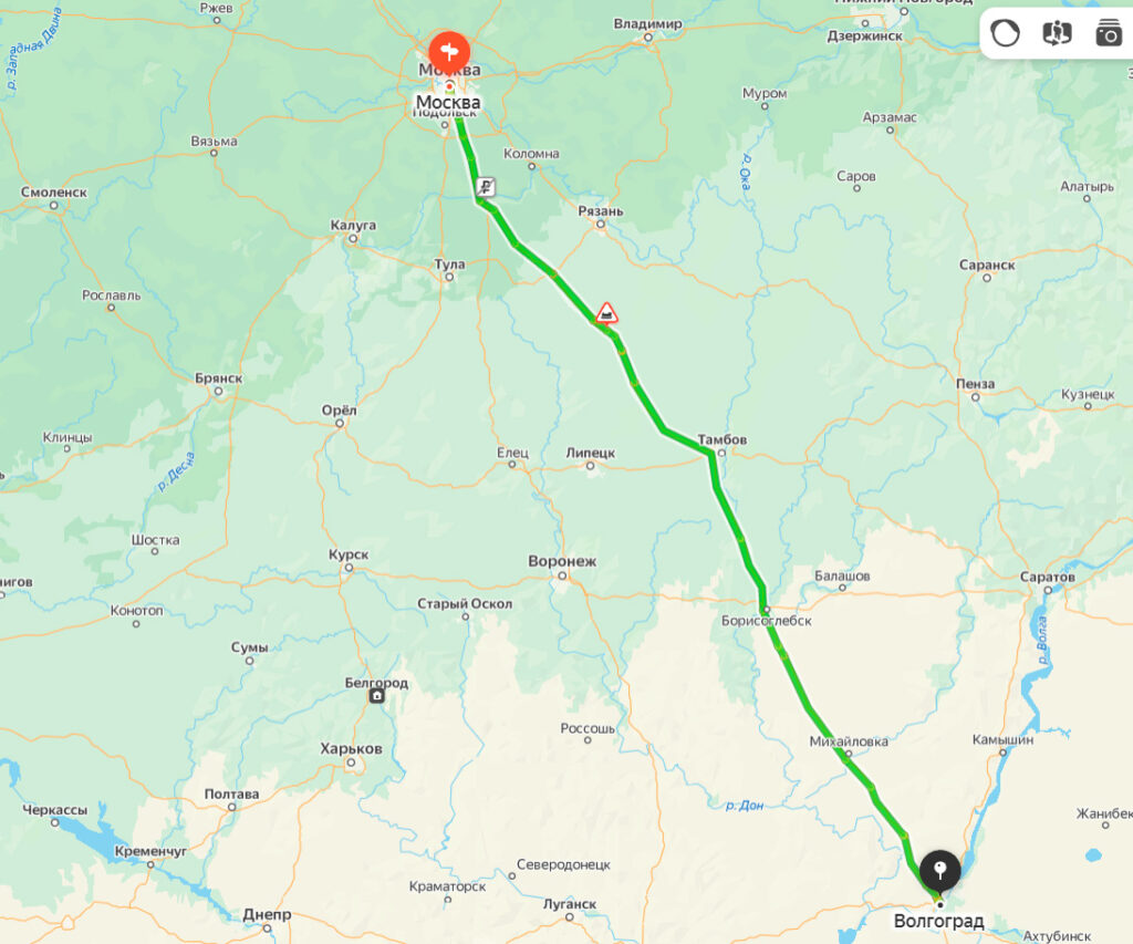 Расстояние от волгограда до курска в км