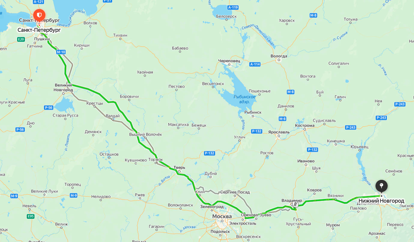 Сколько до санкт петербурга